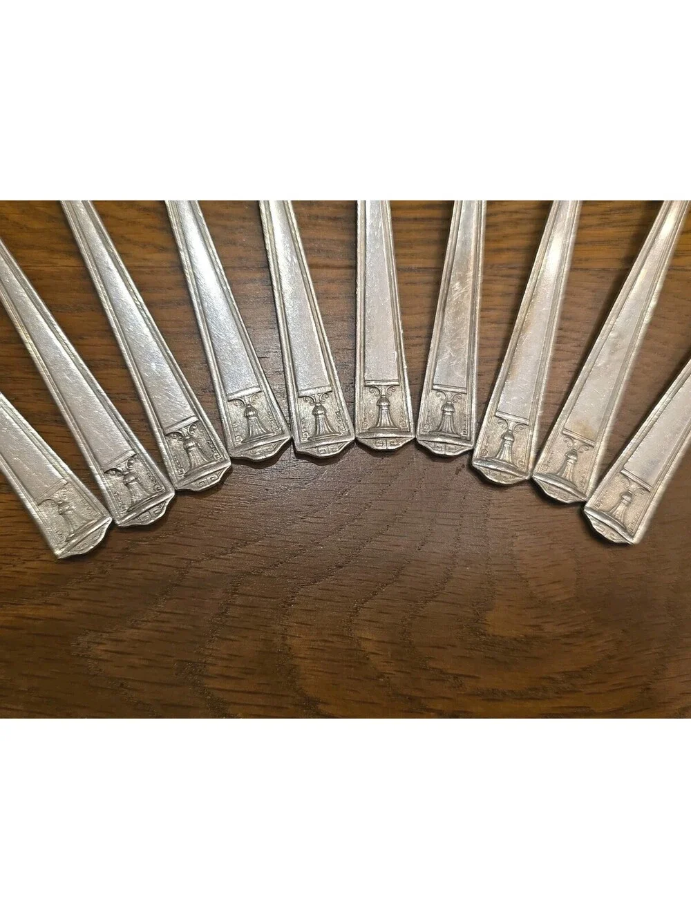 Antique CENTURY Holmes & Edwards Silver Plate Forks And  Teaspoons Set Of 10